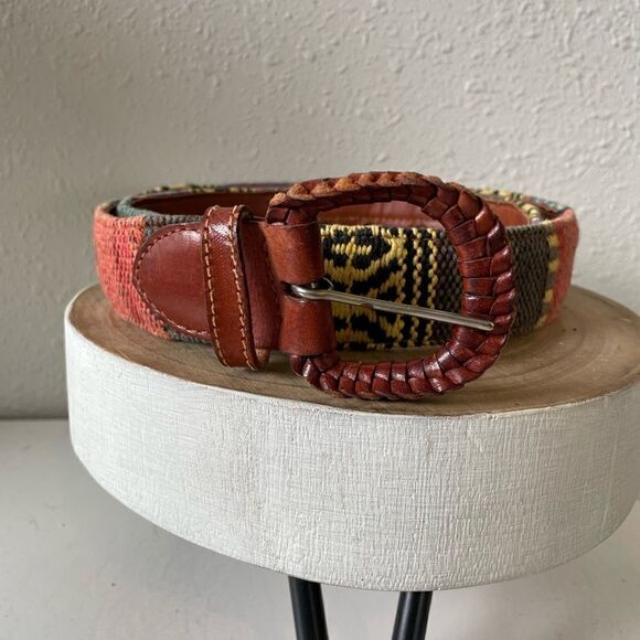 Colorful Woven Cotton Belt  - Picture 1 of 8